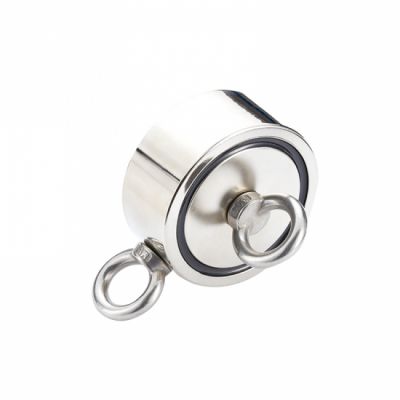 Double Side NdFeB Fishing Magnet With Two Eyebolt