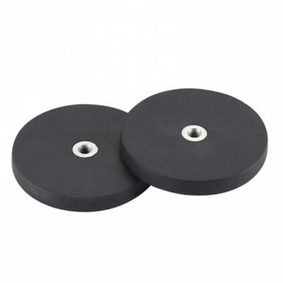 Neodymium Rubber Coated Magnet With Inner Thread